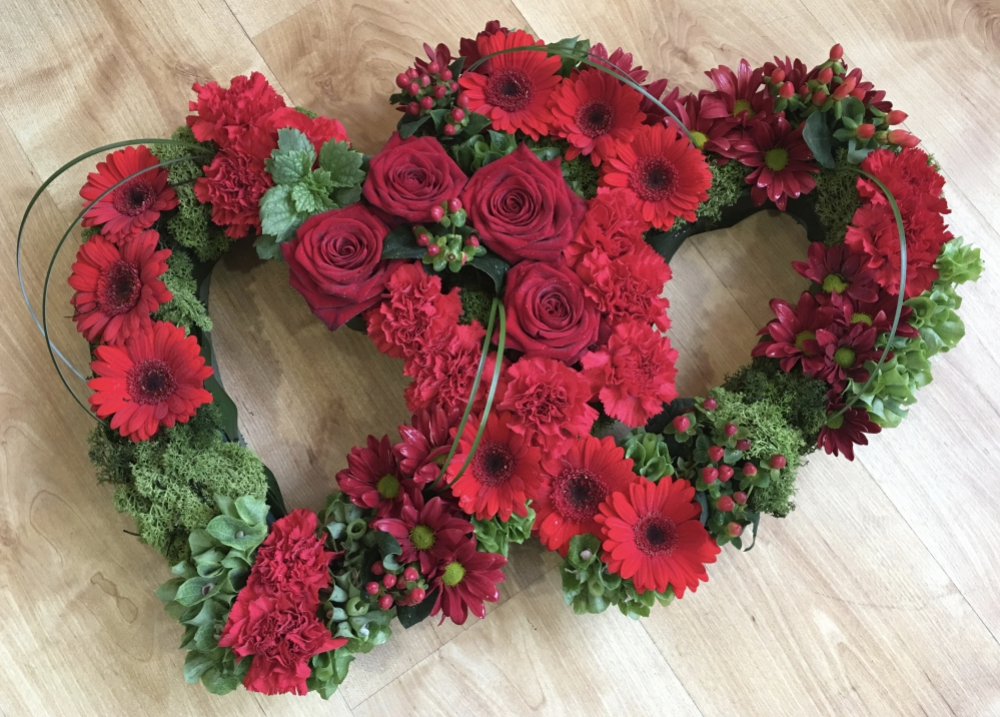 Double Open Heart-Red Product Image