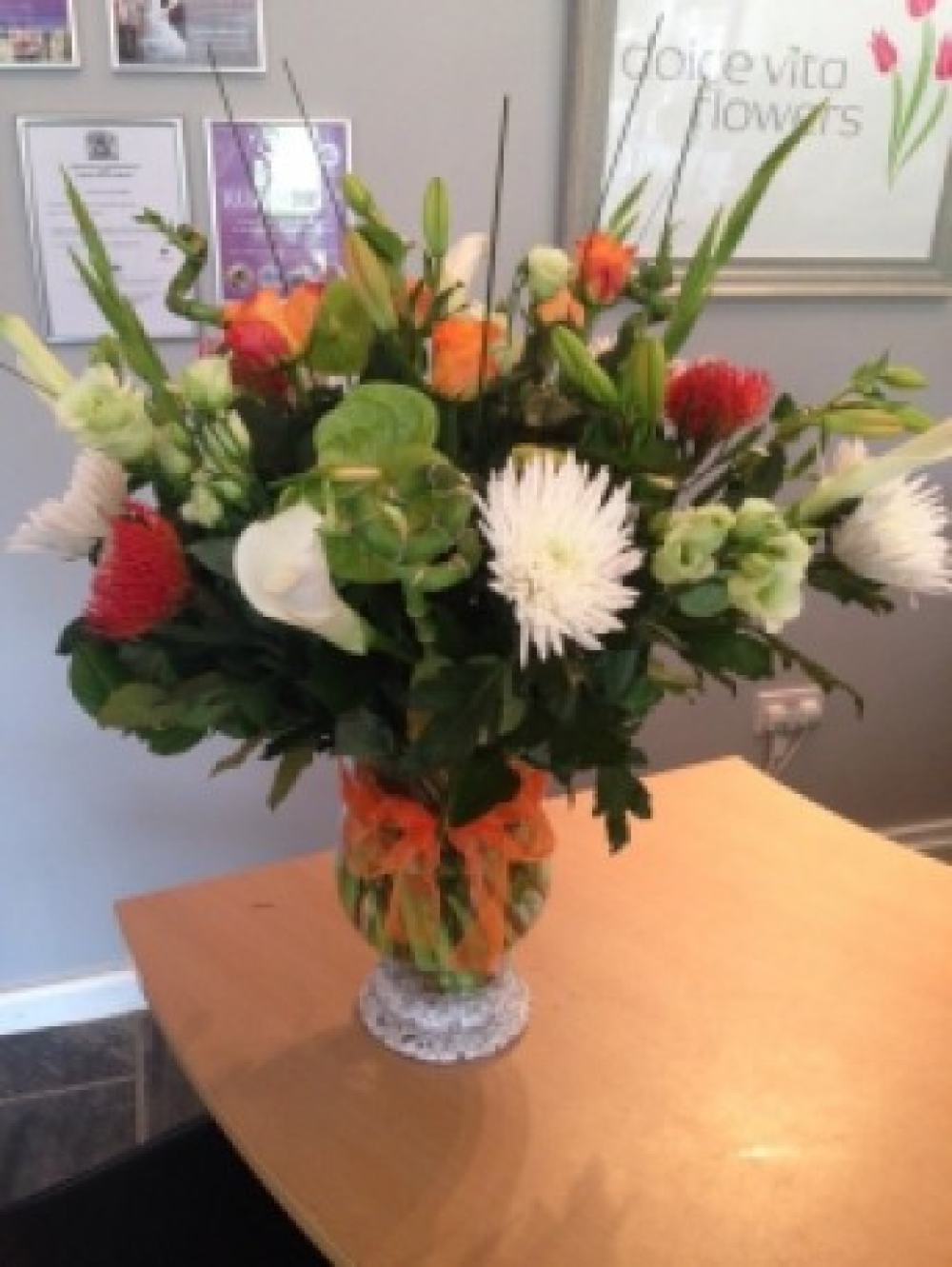 Glass Vase Bouquet Product Image