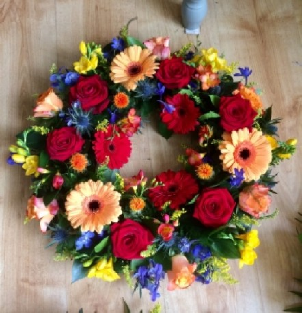 Vibrant Floral Wreath Product Image